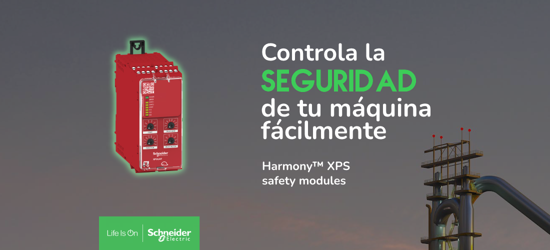 Aumenta la seguridad en máquinas con Harmony XPS